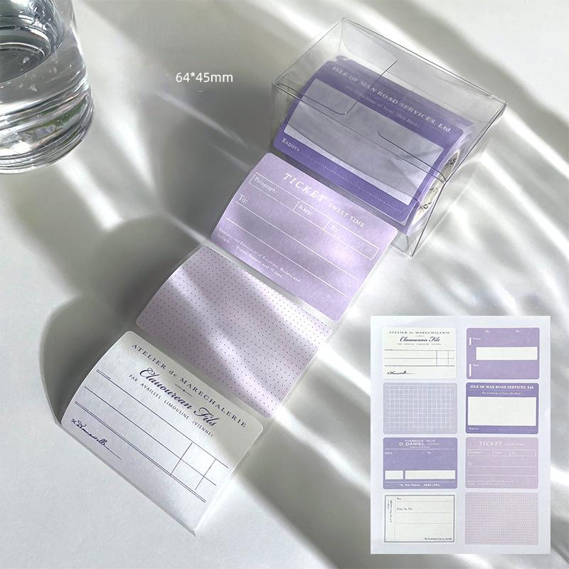 100 hárkov/škatuľka Výsuvná rolka poznámkový blok Kreatívna jednoduchosť Štúdium Samolepiaca poznámka Urob si sám Dekoratívna nálepka na zošity Krásna nálepka so štítkom