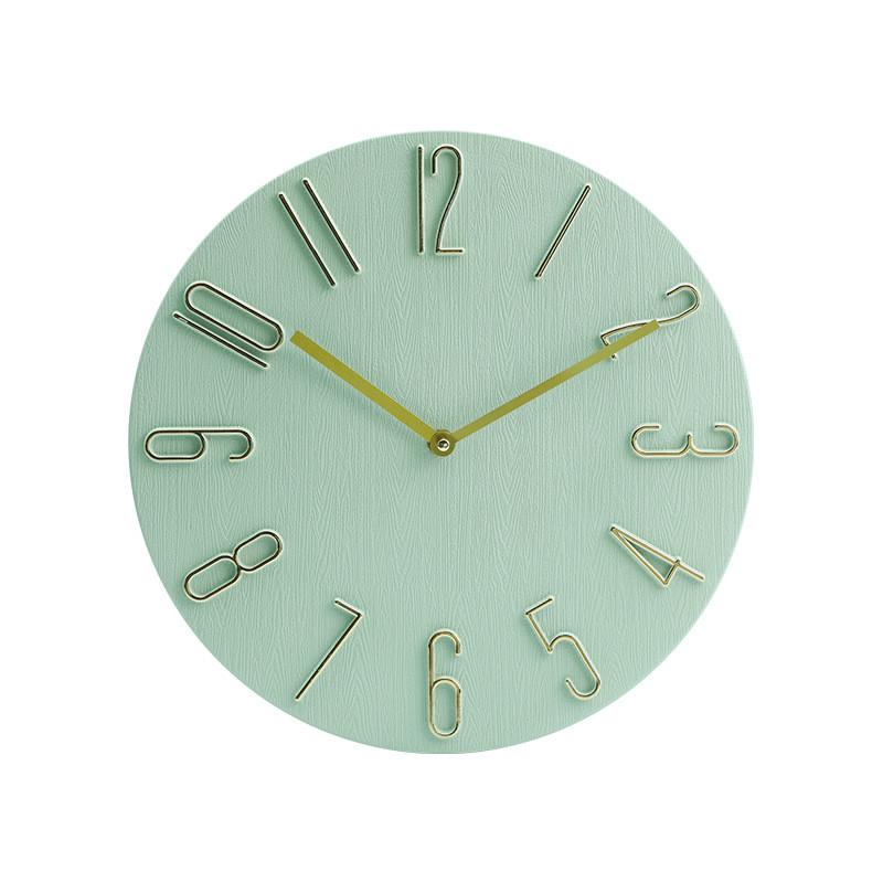Modern Wall Clock With Silent Sweep Motion For Living Room Decor