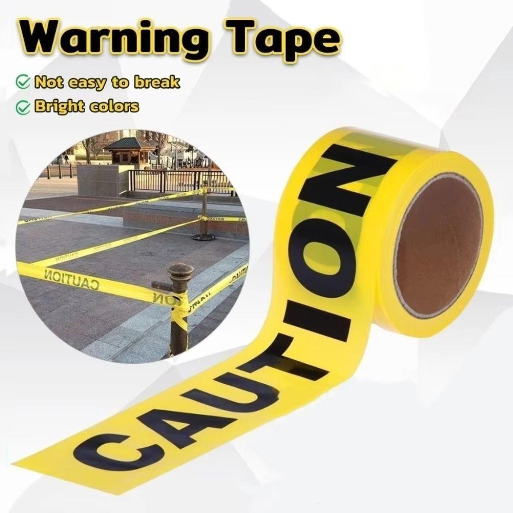 Premium Yellow Hazard Tape Bright Yellow Barricade Line Caution Isolation Line Horror Party