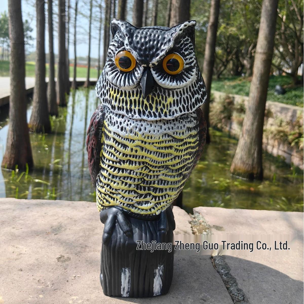 

Owl Garden Decoration: Wobble Head Bird Repellent