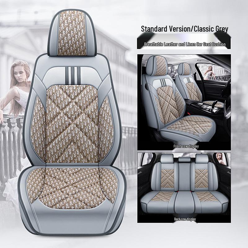 Five-Seat Full Wrap Universal Car Seat Cushion Cover for All Seasons