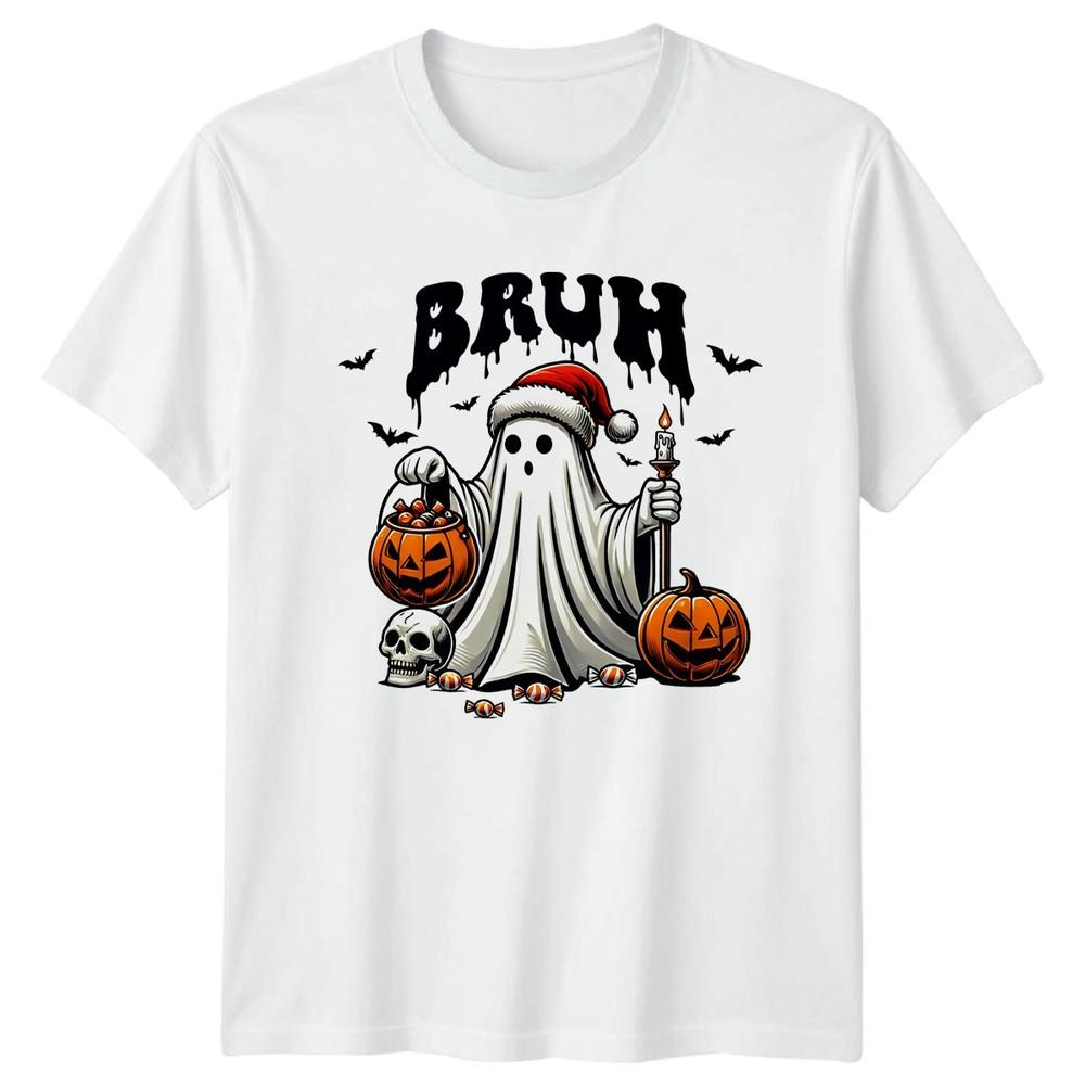 Bruh TShirt Halloween Christmas Spooky Holiday Gift For Him And Her S
