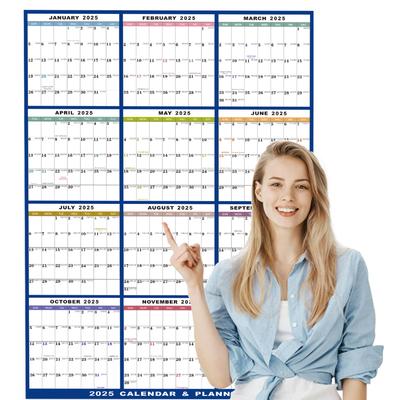 Calendario de Pared Borrable 2026 Calendario Impermeable y Resistente al Desgarro para Programación Diaria y Organización Uso en Oficina en Casa