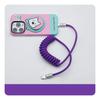 CarPlay Car Fast Charging Silicone Spring Data Cable Is Suitable for iPhone 17 Android Fast Charging Cable