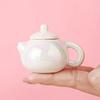 40ml Flower Porcelain Teapot Chinese Style Exquisite Mini Ceramic Teapot Ornaments Home Decoration Traditional