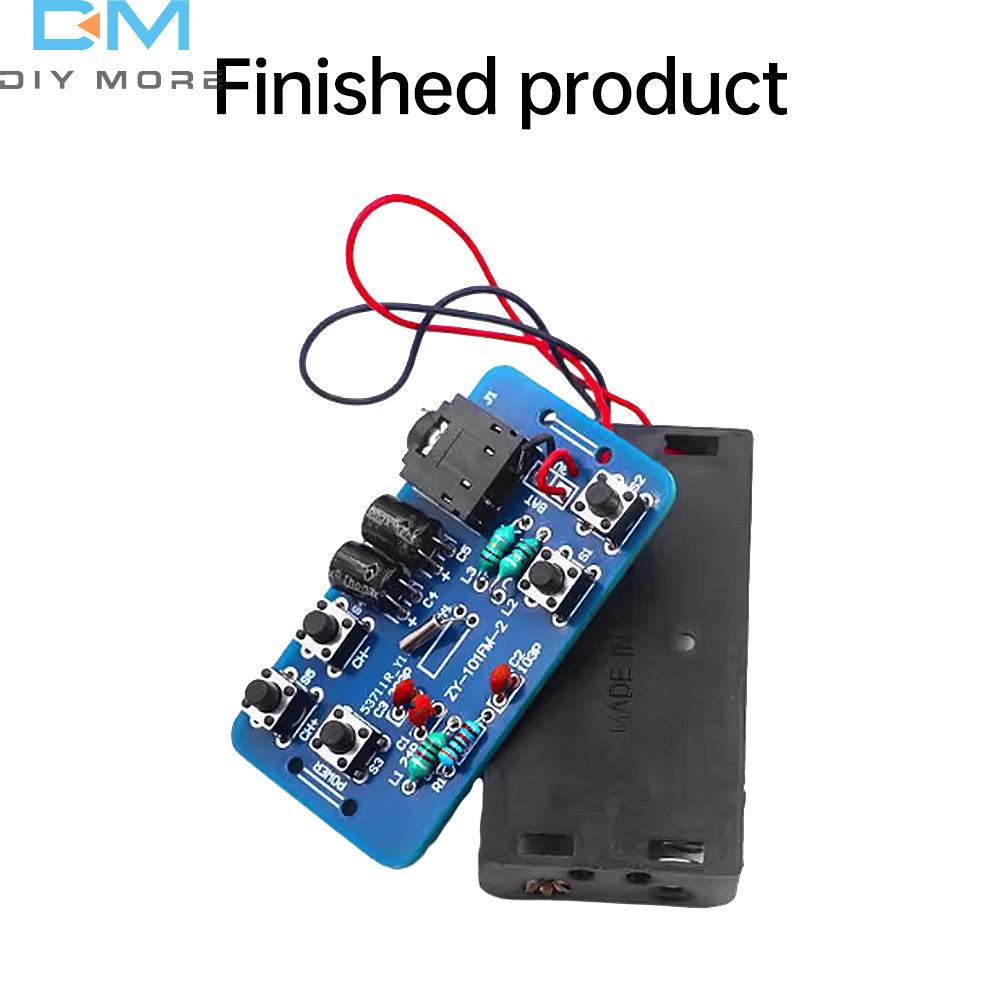 FM Radio DIY Kit 76-108MHz Adjustable Frequency Volume Control With Power Switch Soldering Practice Kit Electronic Welding Skill