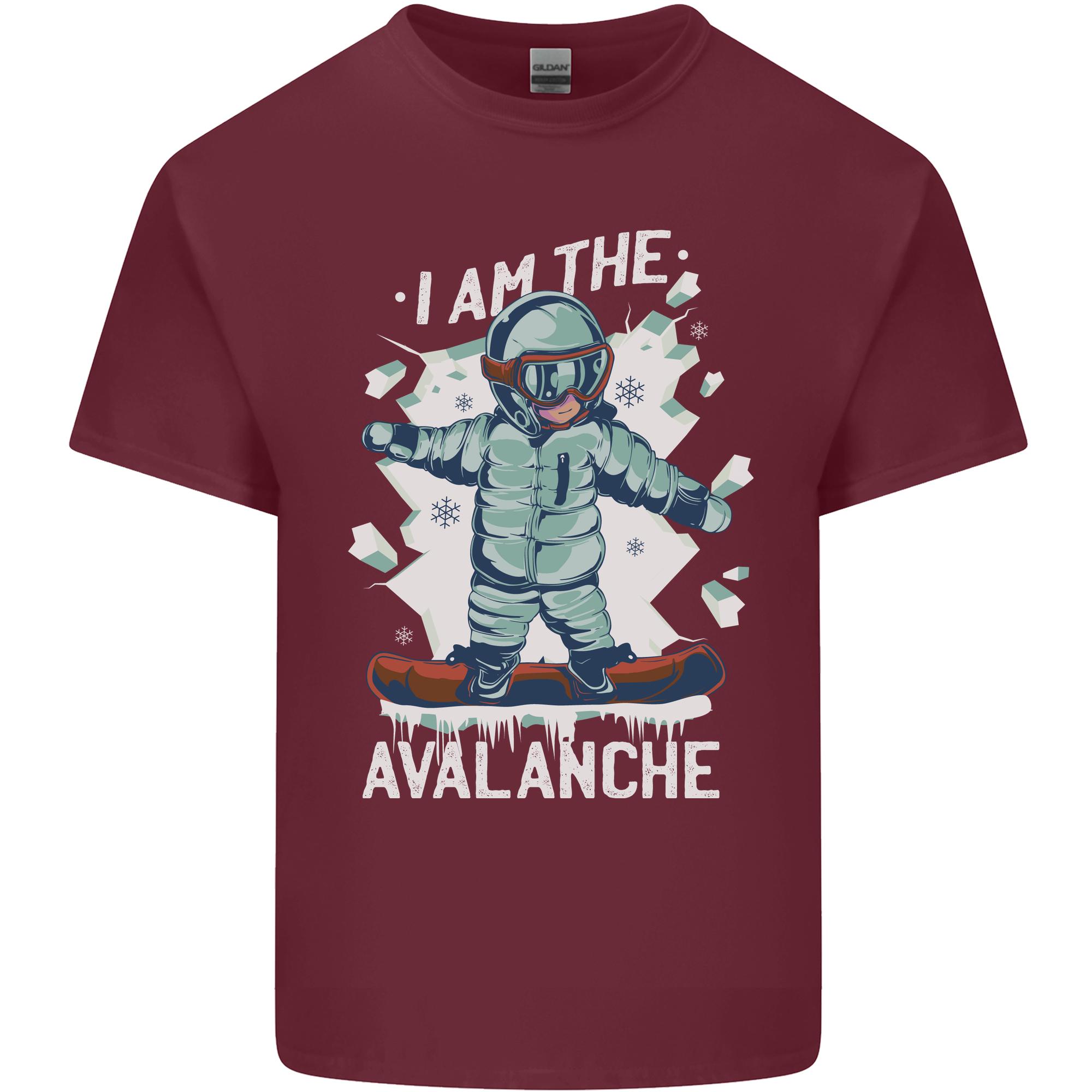 Snowboarding I Am the Avalanche Funny Unisexs Light Cotton TShirt S