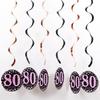 PVC Spiral Ornament Pendants for 18th, 30th, 60th Birthday Party Decorations