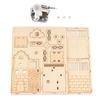 FEOOE Custom Wood 3D Three-dimensional Puzzle Wooden Puzzle Children's Puzzle Toy Spot Windmill Hair Bar Eight-tone Box CJ