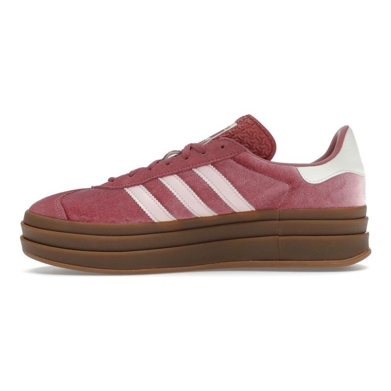 adidas Gazelle Bold Preloved Crimson Velvet Women Sneakers Pink Sandy-Pink Off-White IG4389