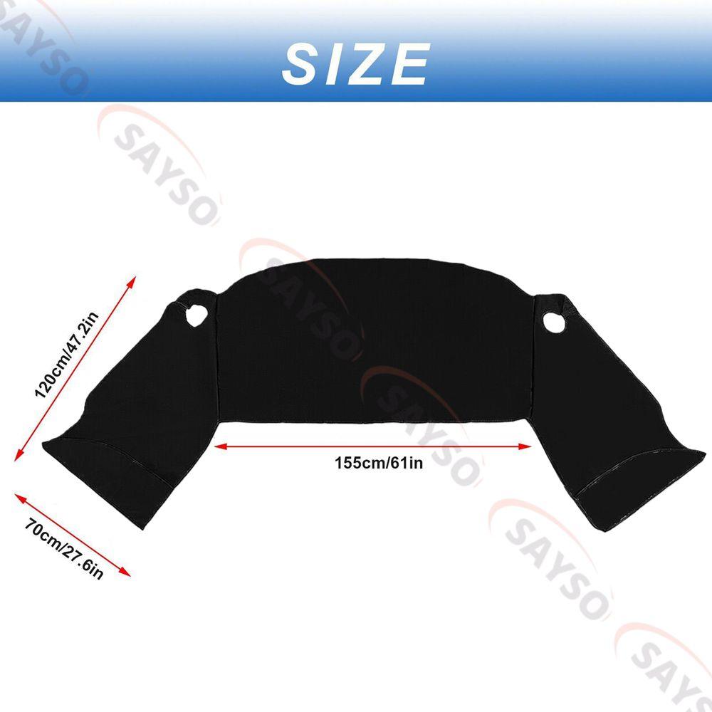 

Black/SilveFor Deluxe VW T5 T6 Window Screen Cover Curtain Wrap Blind Camping Frost Auto Exterior Protection Windscreen Sunshade чорний