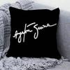 A-Ayrton S-Senna Logo Cushion Cover Car Throw Pillow Case For Sofa Car Christmas Gift 40X40Cm 45X45Cm