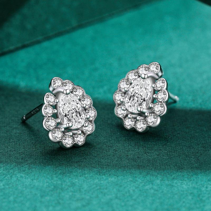 Tancise 925 sterlingsølv sirkon øredobber Drop øredobber for kvinner bryllupsfest gaver