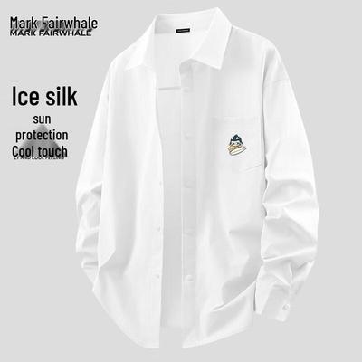 Men's Ice Silk Sun Protection Casual Long Sleeve Shirt