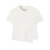 Milano Series Round Neck Pullover Knit Short Sleeve T-Shirt Women Tops F11W625107F-IV