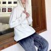 Vintage Casual Hooded Knitted Pullovers Men's Clothing Solid Color Autumn Winter Basic Loose Fashionable Metal Buckle Sweaters
