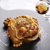 Temperature-Sensitive Color-Changing Golden Toad Tea Pet