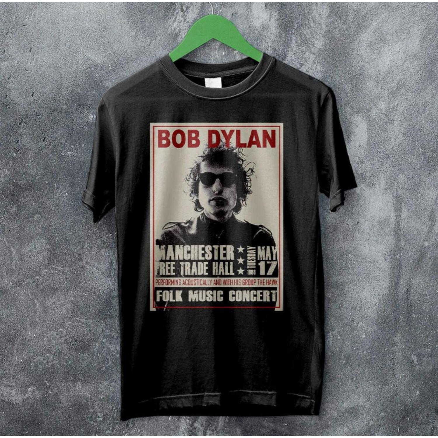 Bob Dylan Vintage Uk Tour T Shirt Bob Dylan Shirt Music Shirt Unisex T-Shirt S