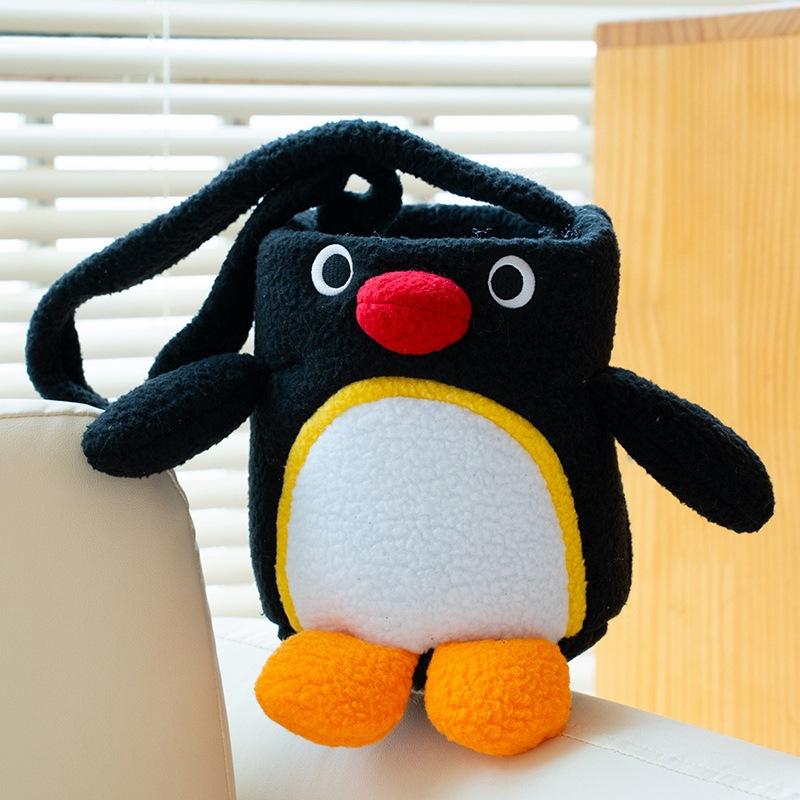 

Pingu Plush Spheniscidae Toy Chest Backpack Desktop Decoration Present Birthday Cup Bag
