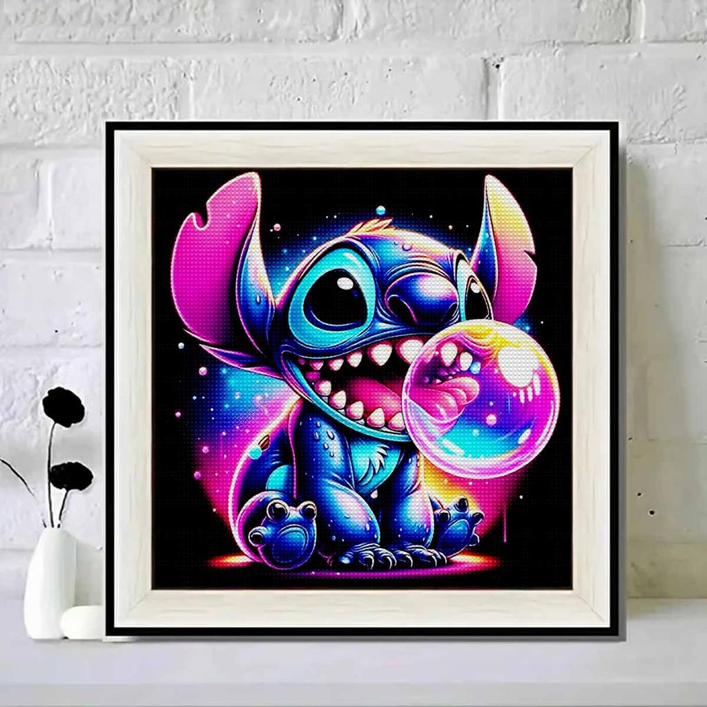 DIY Diamond Painting Stitch Blowing Bubbles Cross Stitch Kit Mosaic Art Diamond Painting Full Circle Diamond Home Decoration