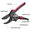 Ratchet Skip Garden Pruning Shear SK5 Steel Scissors Gardening Plant Scissor Branch Pruner Trimmer Tools