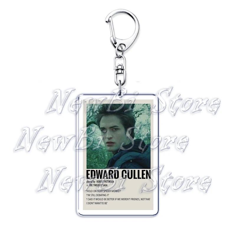 

The Vampire Diaries Twilight Keychain for Accessories Damon Stefan Salvatore Elena Bella Swan Edward Cullen Key Chain Keyring