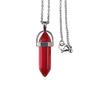 Colorful Crystal Hexagonal Necklace: Meditation Gem & Dowsing Pendulum Pendant