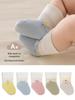 Spring Cartoon Baby Socks – Breathable, Seamless, Loose Cuff Cotton Socks for Newborns and Toddlers.
