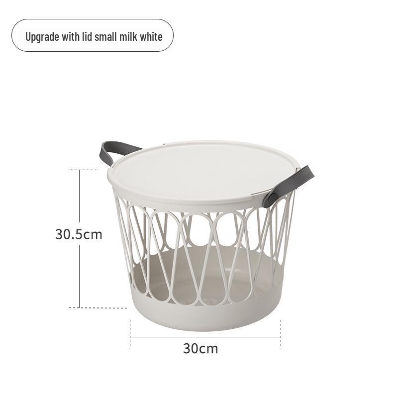 Movable Laundry Basket for Dirty Clothes - Household Bathroom Hamper