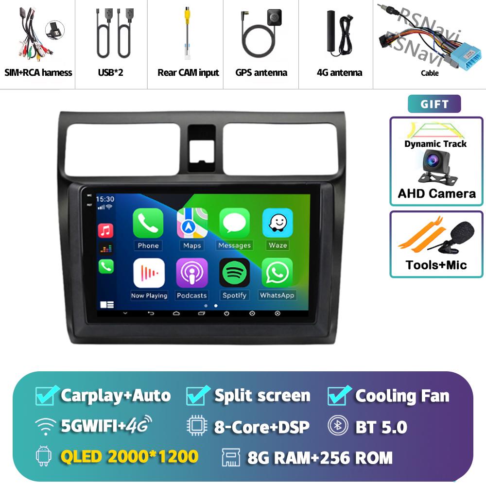 Android 15 Carplay Auto 2K Screen Car Radio Multimedia Player For Suzuki Swift 2003 - 2010 Autoradio GPS Stereo 2din Head Unit
