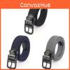 Trendy Nylon Woven Belt For Men With Elasticity And Alloy Buckle In Multiple Colors