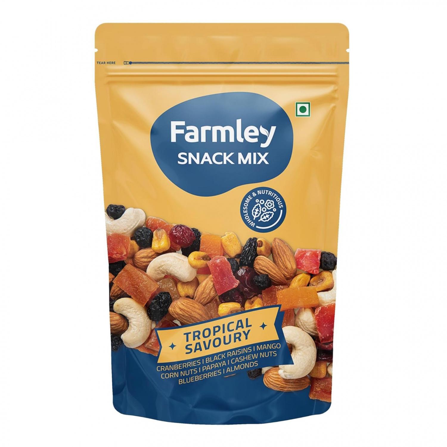 

Тропическая и пикантная смесь (160 г), Snack Mix Tropical Savoury, Farmley