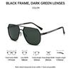 Polarized Uv400 Sunglasses Men Women Photochromic Anti Glare Metal Large Square Frame Sun Glasses For Driving Fishing Outdoor