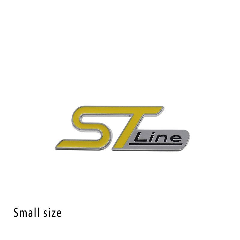 3D ST Line for Car Fender Side trunk Nameplate Decal Emblem Badge Sticker