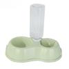 Automatic Pet Water Bottle With Dual Bowl Design Portable Dog Cat Feeding Dispenser With Measuring Cup KTY
