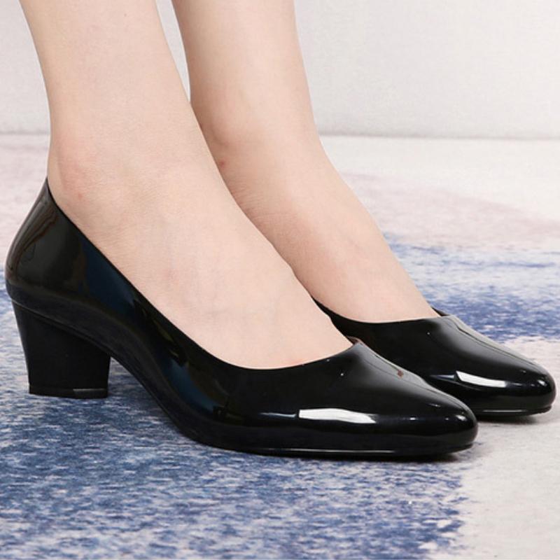 Pointed Toe Thick Heel Fashion Sandals - Women's Summer Casual Non-Slip Outdoor Wear