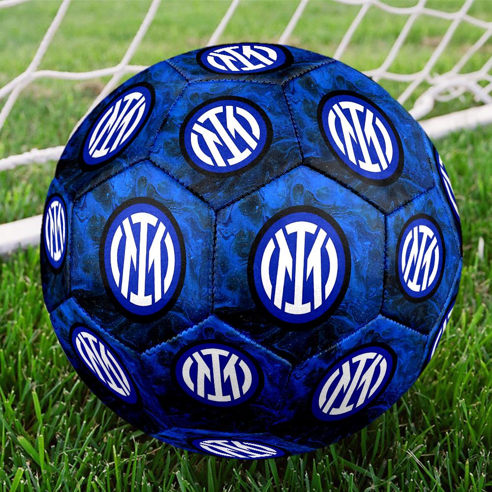 Inter. Italy-1 Pallone da Calcetto Indoor Colorato Per Tutte le Età Cucito a Macchina PVC Pronto per la Competizione Resistente Alta Rimbalzabilità MISURA 5 Pallone da Calcio.