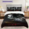 Scary Clown Knife Threepiece Set 1 Duvet Cover 2 Pillowcase Without Core Christmas Birthday Gift Soft And Comfortable