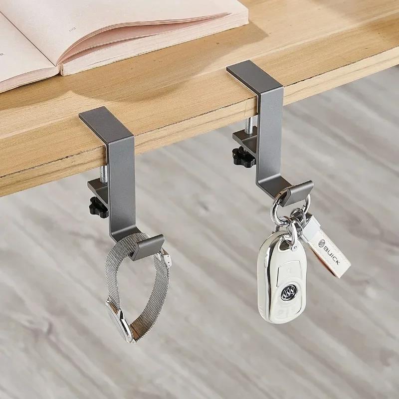 Desk Edge Hook Multi Functional Headphones Stand Table Side Hanging Storage Rack For Gaming Headset Bag Universal Metal Holder