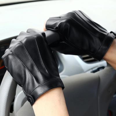 Herren Damen Echtleder Handschuhe Liebhaber Fingerlose Fäustlinge Schwarz Halbfinger Outdoor Herren Leder Fahrhandschuhe