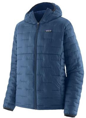 Casaco com Capuz Patagonia Masculino Micro Puff (84031) Micro Puff Hoody (84031) azul clement