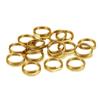 50/100pcs/lot 5-15mm Stainless Steel Open Double Jump Rings for DIY Key Double Split Rings Connectors For Jewelry Making