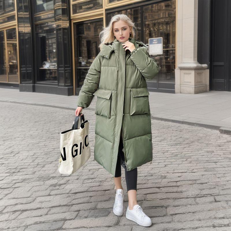 Thickened bread clothes, -padded clothes, women's loose long autumn and winter coats, cotton-padded jackets, new models