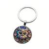 Stylish Owl Pendant Keychain Elegant Backpack Charm Gift For Birthdays Holidays Everyday Carry Accessories