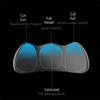 Comfortable Back Cushion Memory Cotton Car Lumbar Support Pillow  Car Interior Accessory