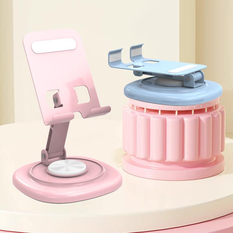 Rotating Metal Phone Stand: Foldable, Portable, and Sturdy