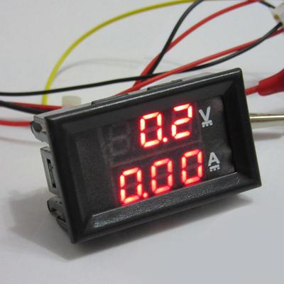 DC0-100V 1A 10A 50A 100A Voltmeter Ammeter Red Blue LED Amp Display Dual Volt Gauge LED Meter Green Digital Digital A5U3