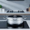 Frying Pot with Thermometer Uncoated Tempura Fryer Accurate for Home Cooks
