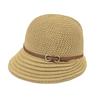 Belt Buckle Decoration Fisherman Hat Women's New Water Bucket Hat Cotton Linen Knitted Summer Fisherman Hat