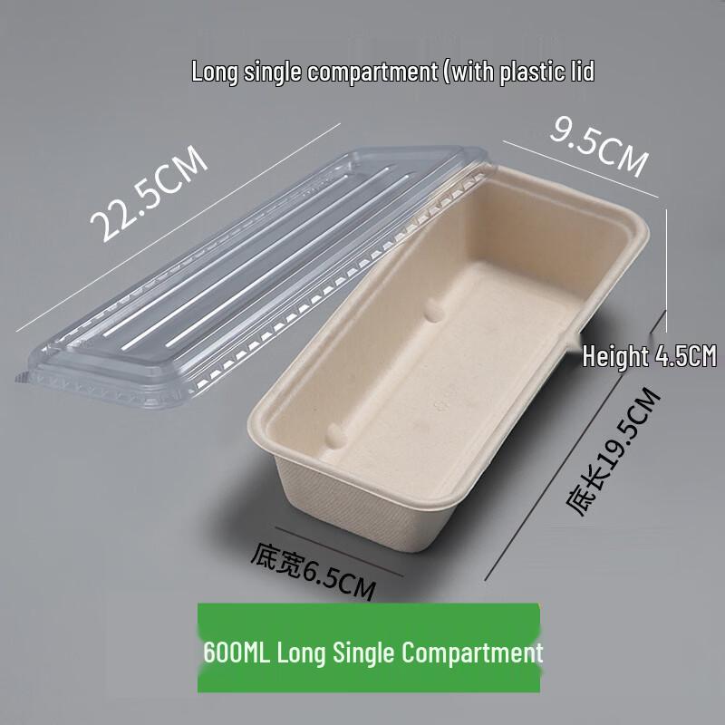 Disposable Japanese Bento Takeout Container with Lid